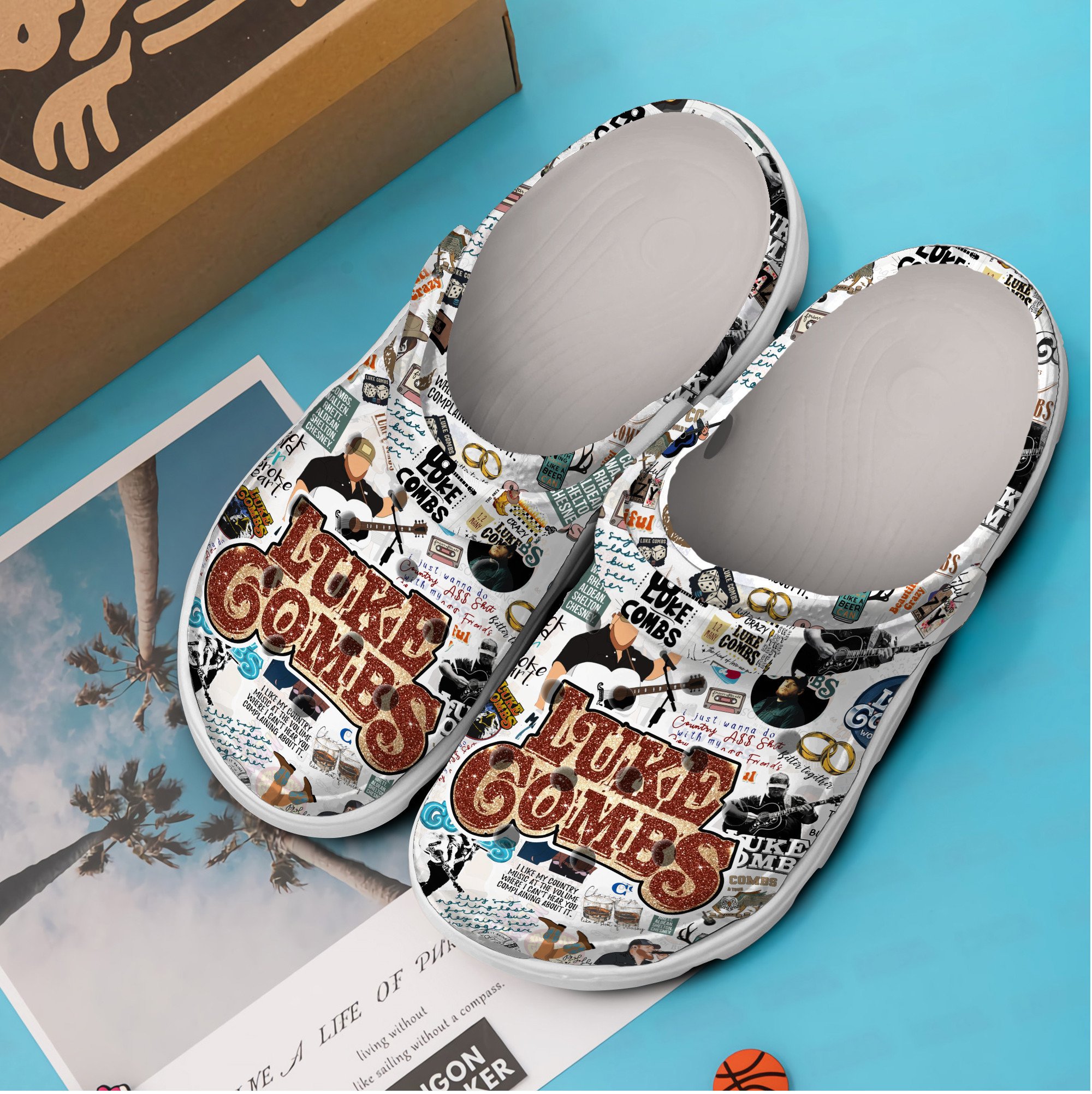 Merchidea Luke Combs Music Crocs Crocband Clogs Shoes Comfortable For Men Women and Kids