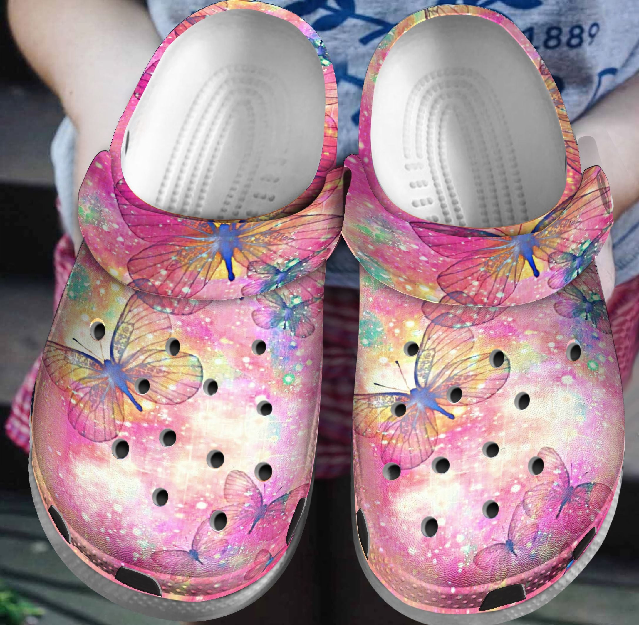 Merchidea Magical Butterfly Croc Shoes For Women - Butterfly Shoes Crocbland Clog Birthday Gifts For Daughter