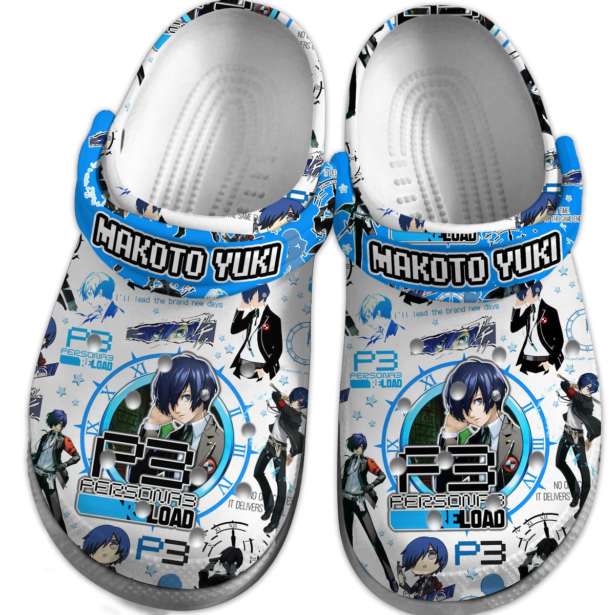 Merchidea Makoto Yuki Anime Crocs Crocband Clogs Shoes Comfortable For Men Women and Kids