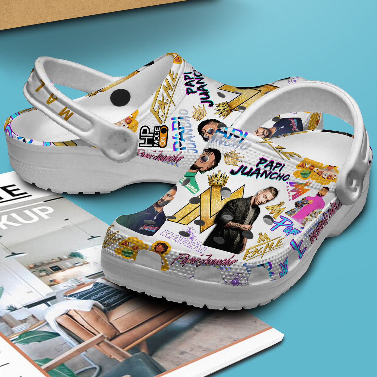 Merchidea Maluma Singer Music Crocs Crocband Clogs Shoes Comfortable For Men Women and Kids