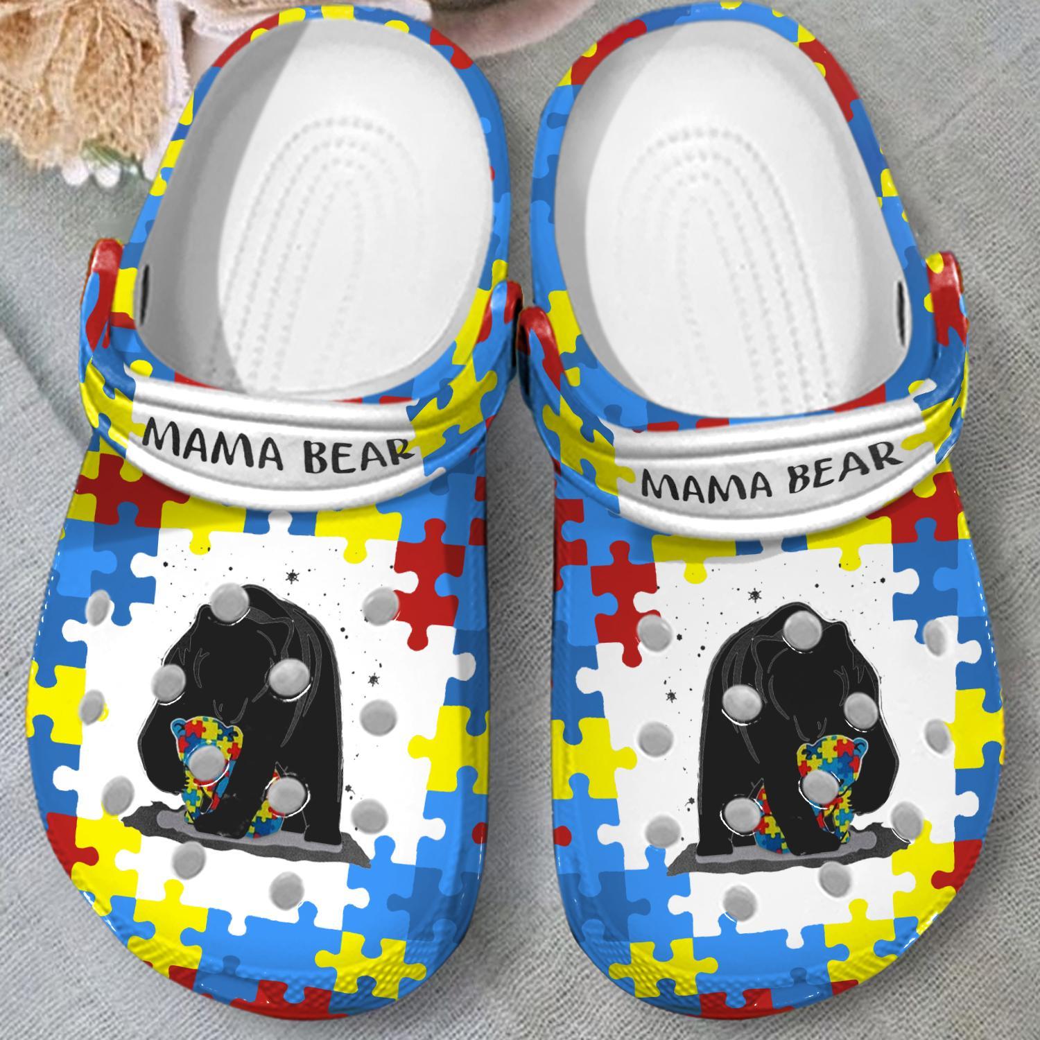 Merchidea Mama Bear Crocs Crocband Clogs Shoes Comfortable For Men Women and Kids