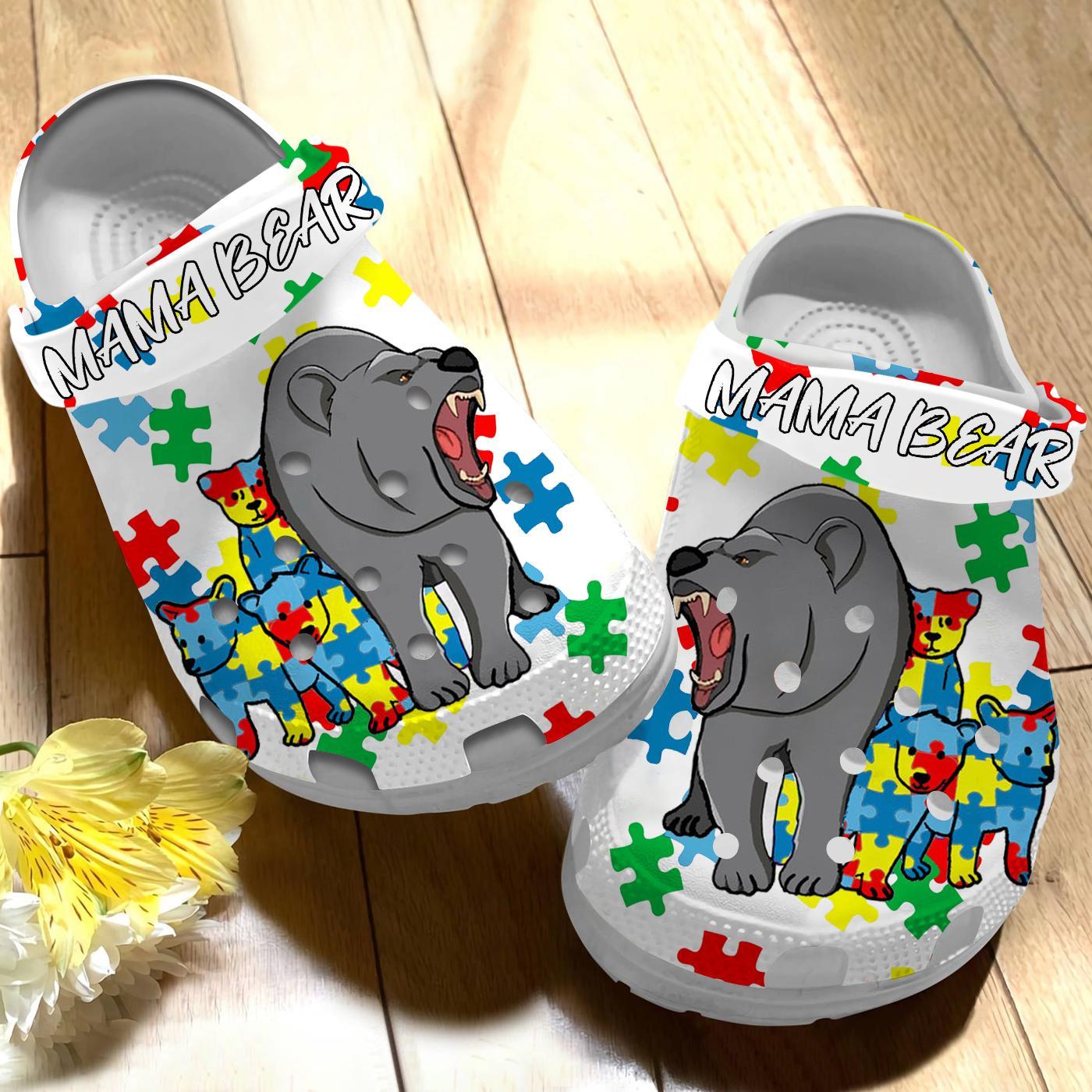 Merchidea Mama Bear Crocs Crocband Clogs Shoes Comfortable For Men Women and Kids