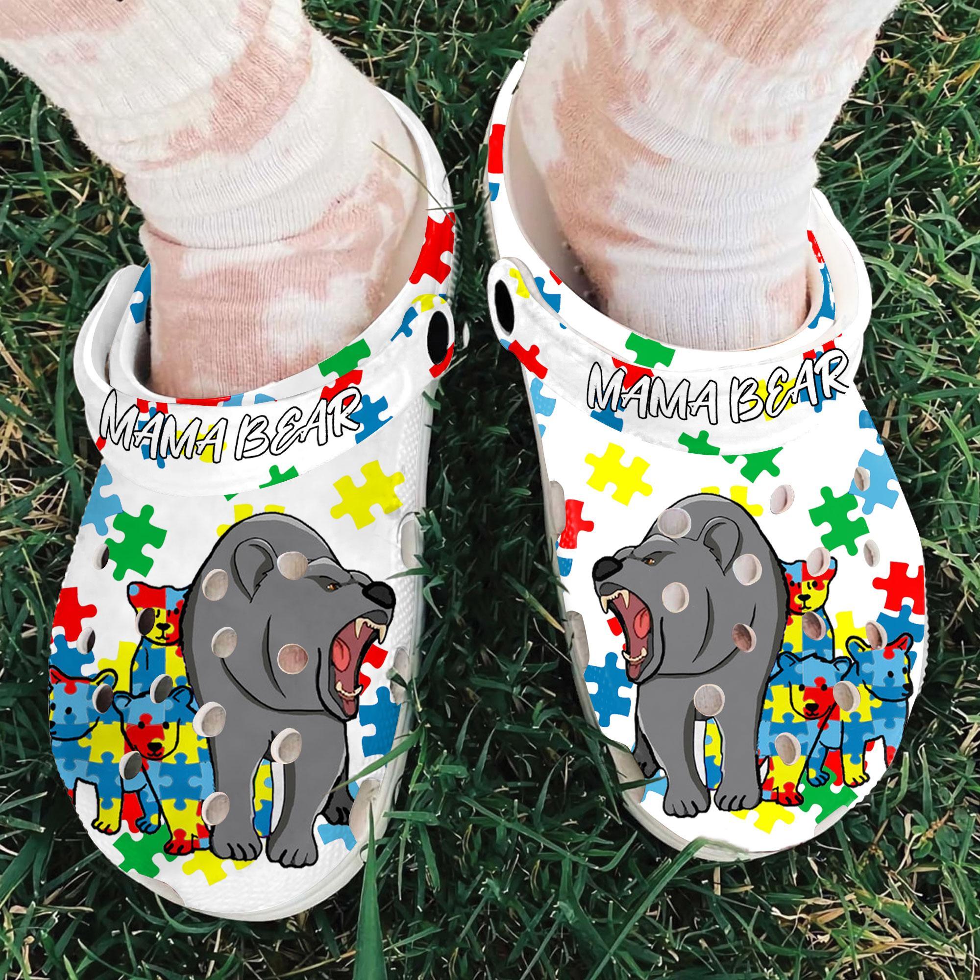 Merchidea Mama Bear Crocs Crocband Clogs Shoes Comfortable For Men Women and Kids