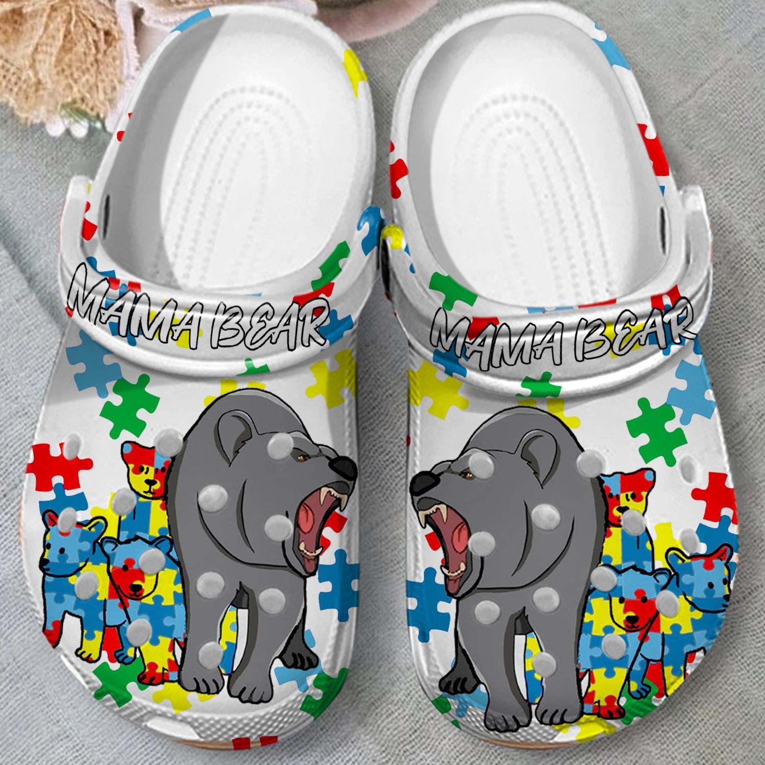 Merchidea Mama Bear Crocs Crocband Clogs Shoes Comfortable For Men Women and Kids