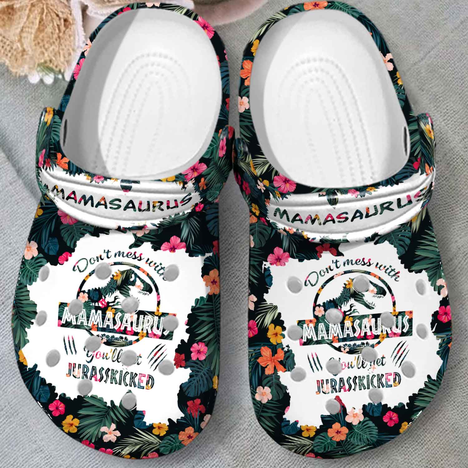 Merchidea Mama Bear Mother's Day Crocs Crocband Clogs Shoes Comfortable For Men Women and Kids