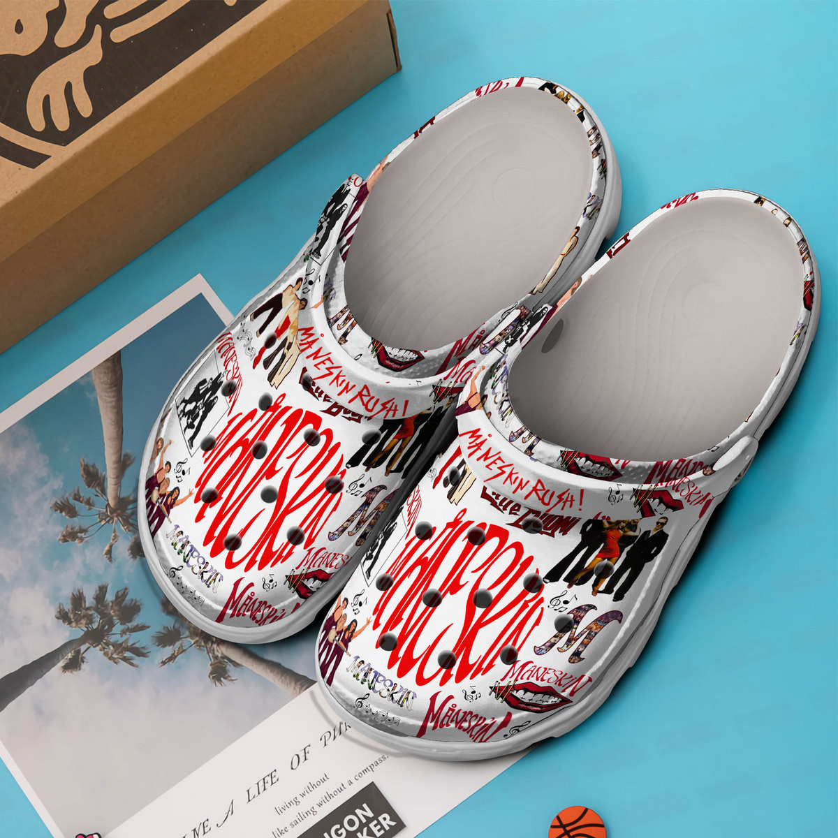 Merchidea Maneskin Music Crocs Crocband Clogs Shoes Comfortable For Men Women and Kids