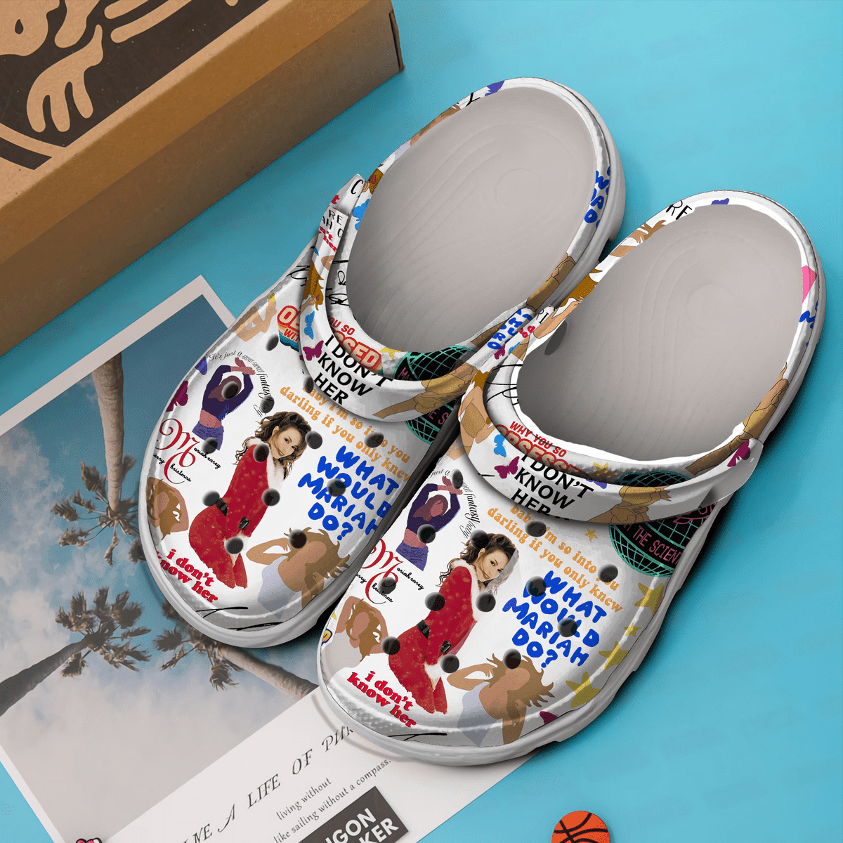 Merchidea Mariah Carey I Don't Know Her Singer Music Crocs Crocband Clogs Shoes Comfortable For Men Women and Kids
