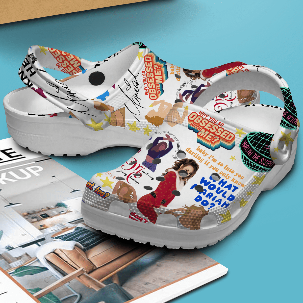 Merchidea Mariah Carey I Don't Know Her Singer Music Crocs Crocband Clogs Shoes Comfortable For Men Women and Kids