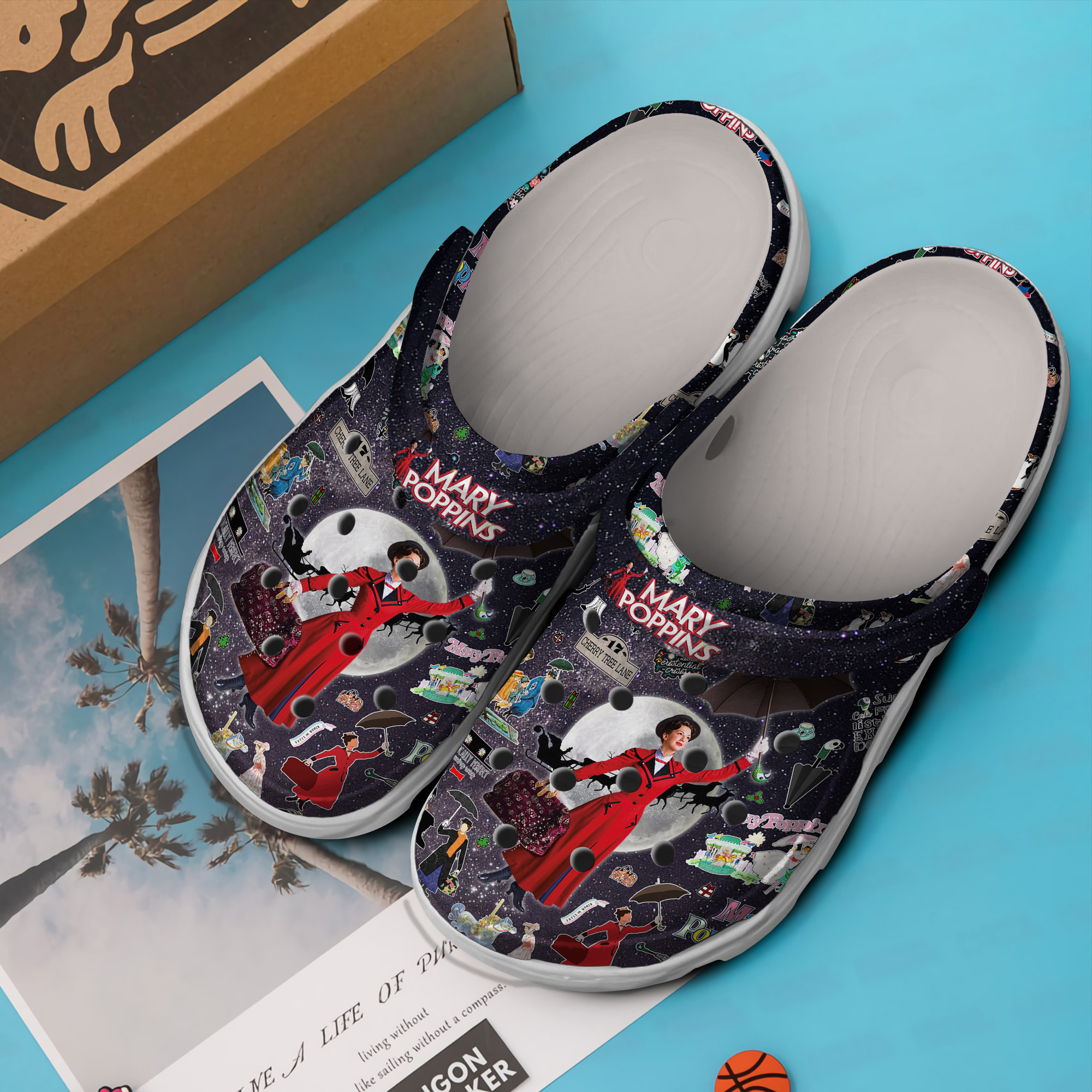 Merchidea Mary Poppins Movie Crocs Crocband Clogs Shoes Comfortable For Men Women and Kids