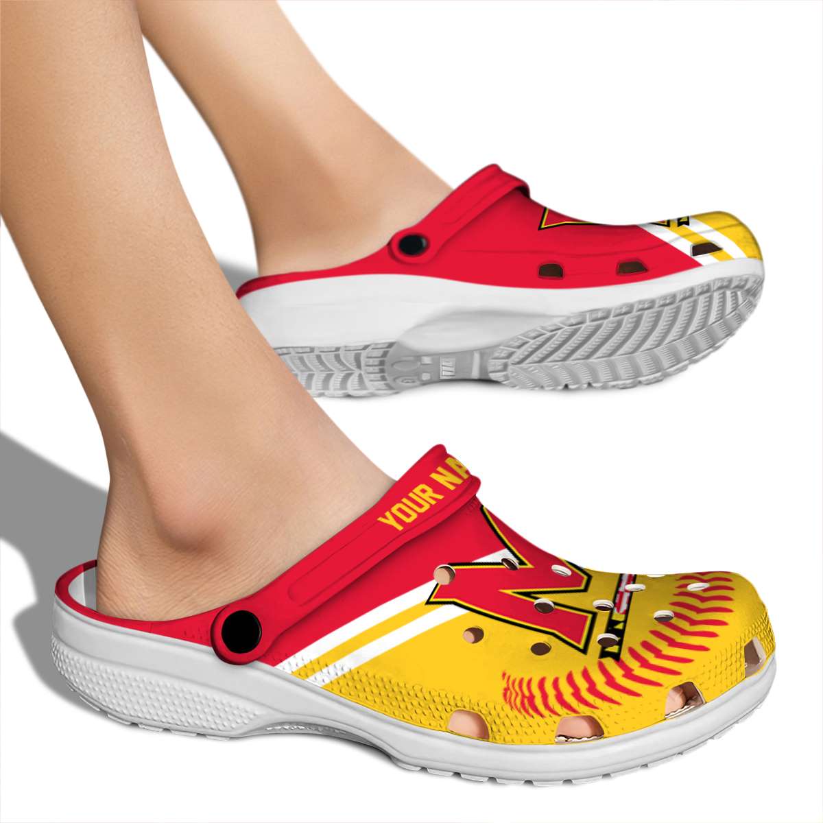 Merchidea Maryland Terrapins NCAA Sport Crocs Crocband Clogs Shoes Comfortable For Men Women and Kids