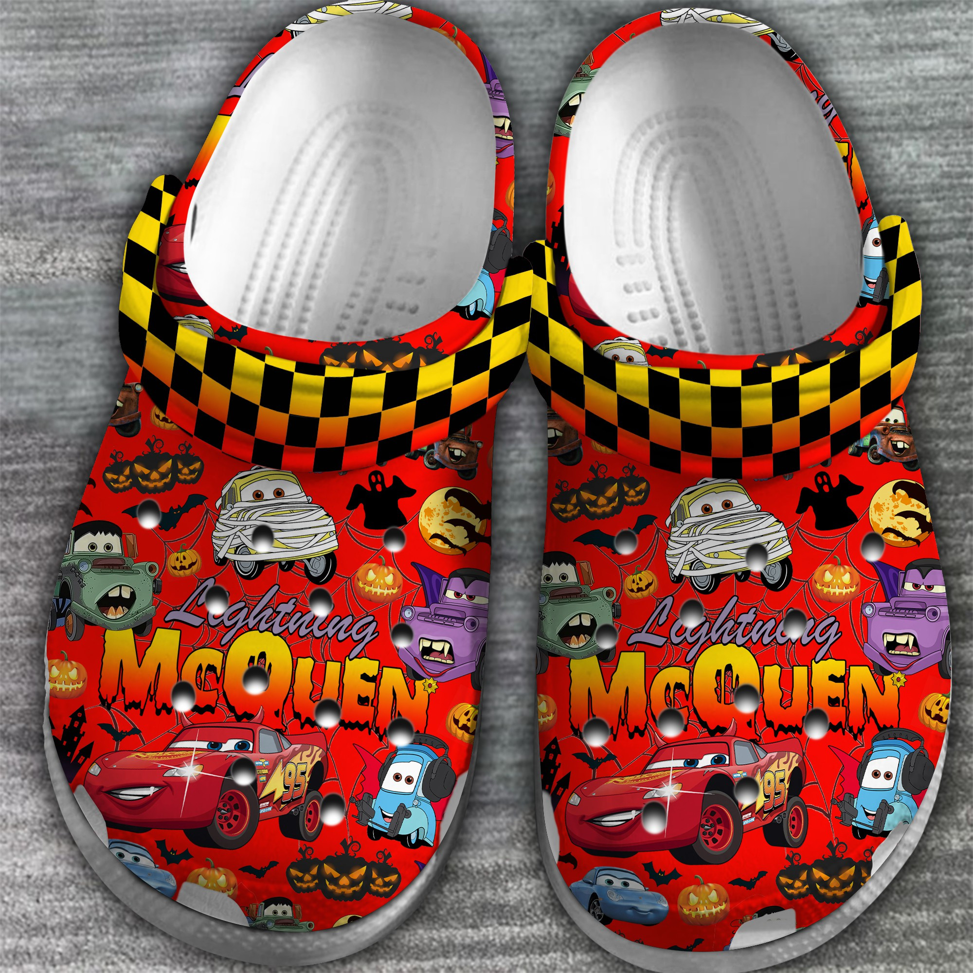 Merchidea McQueen and Friends Movie Crocs Crocband Clogs Shoes Comfortable For Men Women and Kids