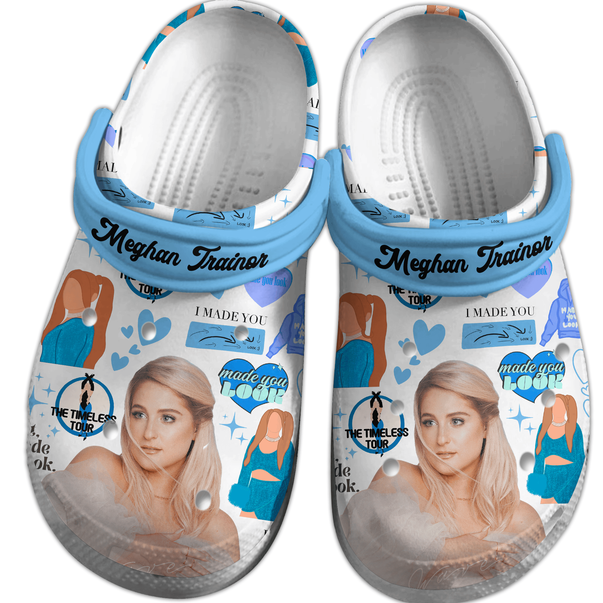 Merchidea Meghan Trainor Music Crocs Crocband Clogs Shoes Comfortable For Men Women and Kids