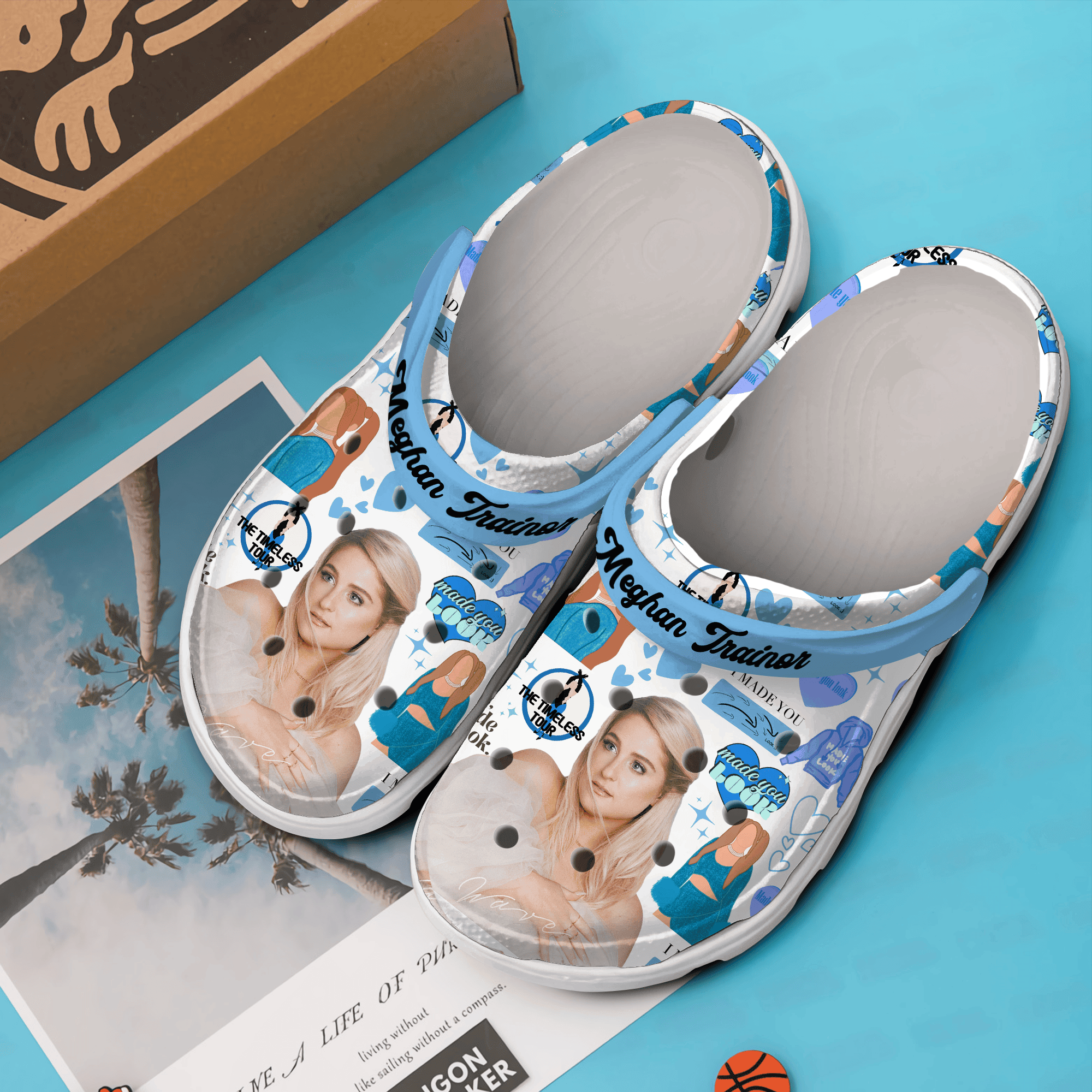 Merchidea Meghan Trainor Music Crocs Crocband Clogs Shoes Comfortable For Men Women and Kids