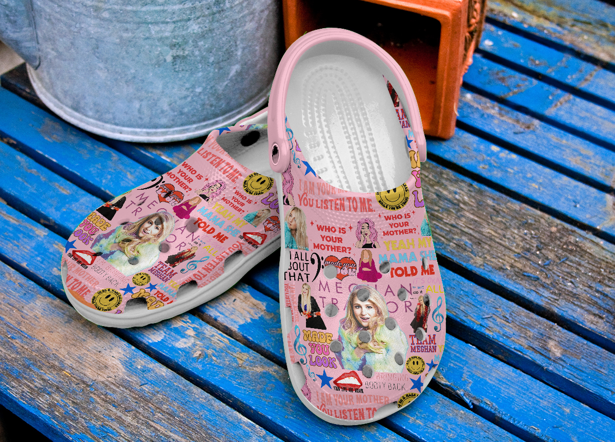 Merchidea Meghan Trainor Music Crocs Crocband Clogs Shoes Comfortable For Men Women and Kids