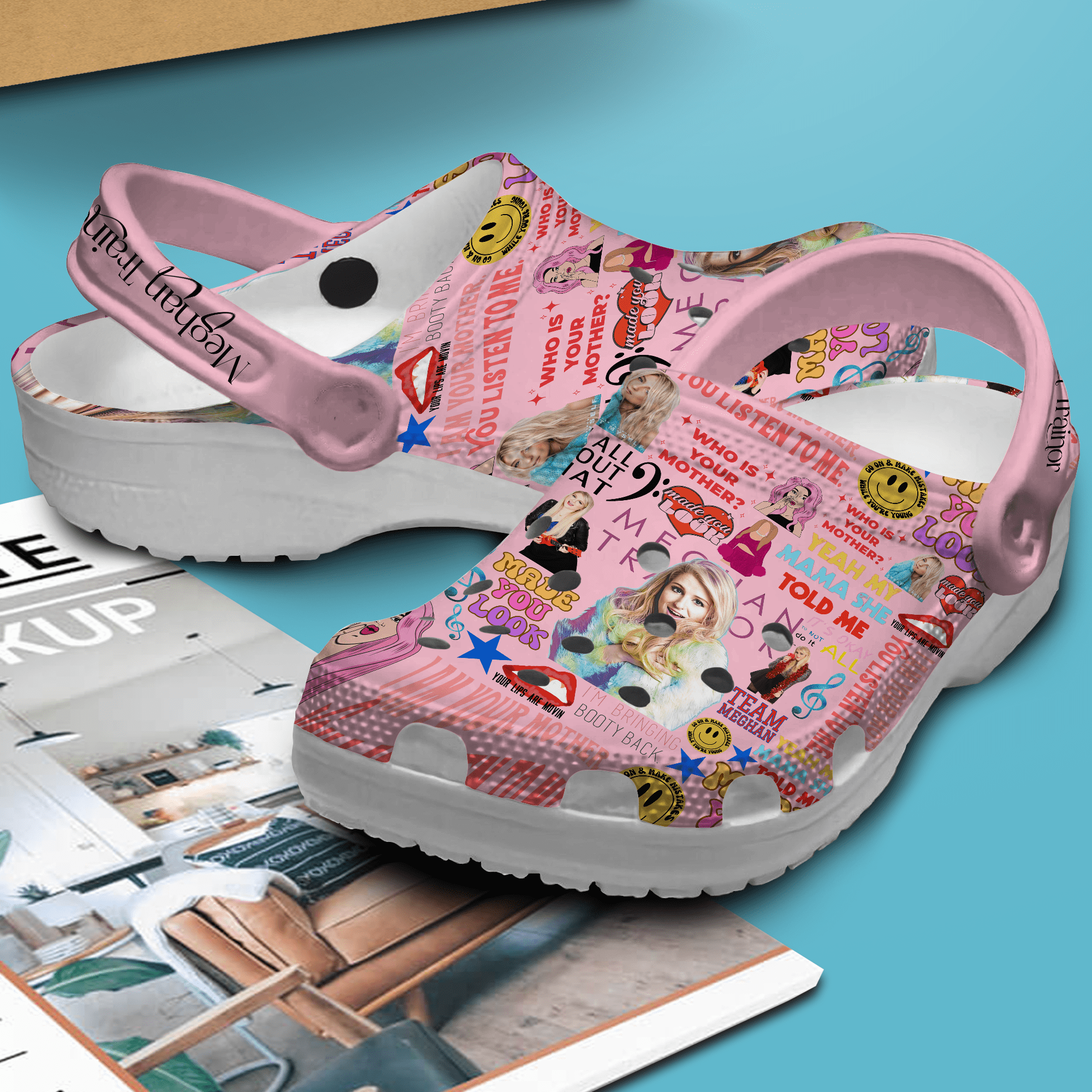 Merchidea Meghan Trainor Music Crocs Crocband Clogs Shoes Comfortable For Men Women and Kids