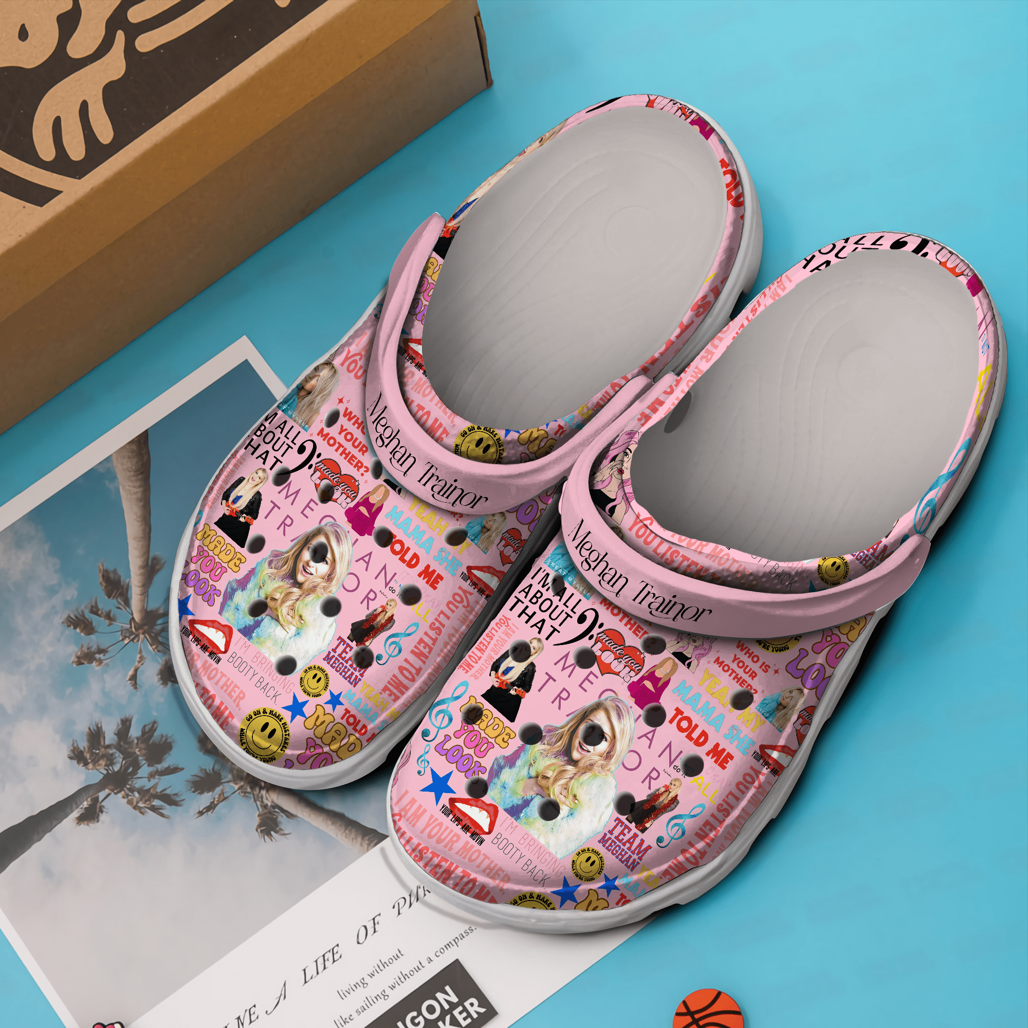 Merchidea Meghan Trainor Music Crocs Crocband Clogs Shoes Comfortable For Men Women and Kids