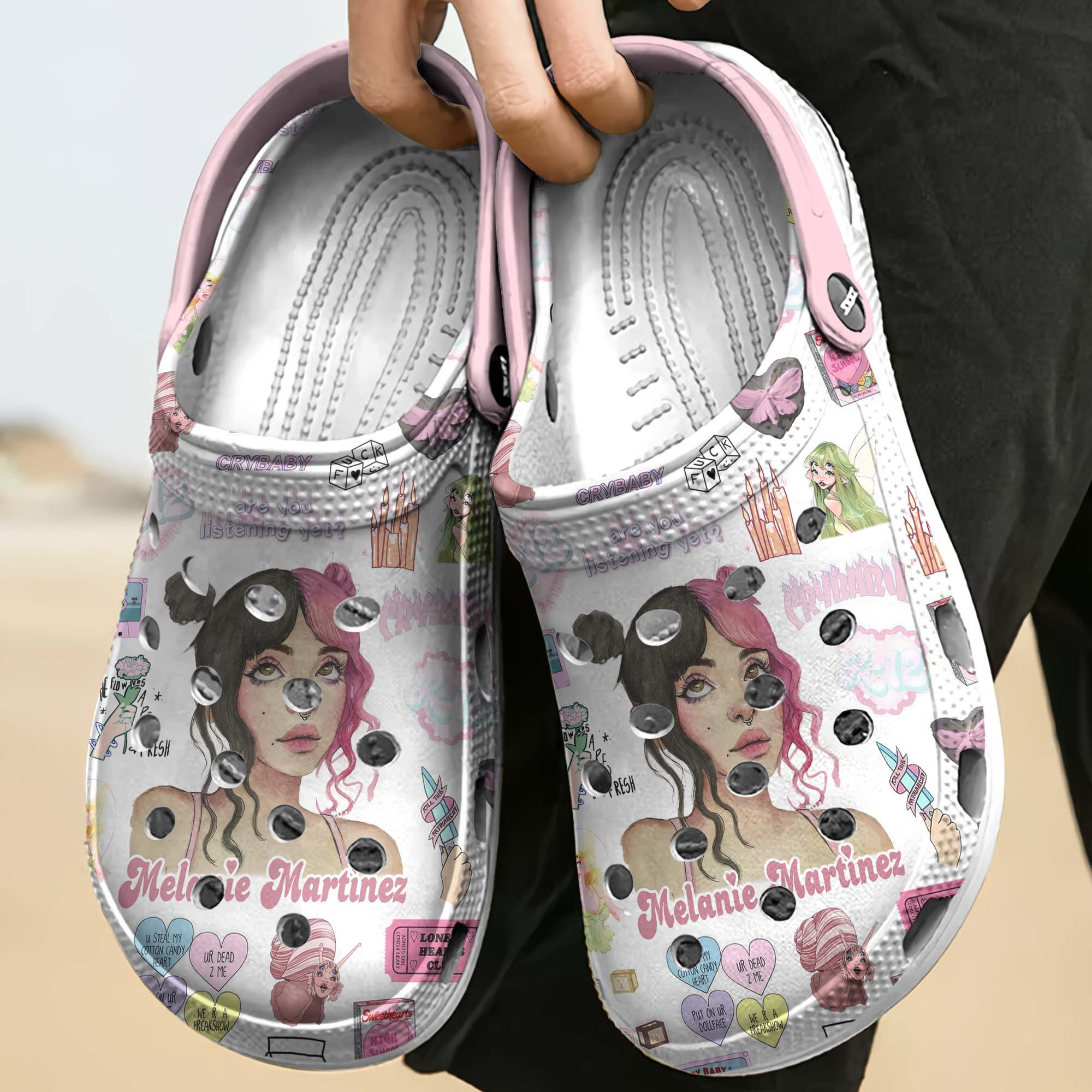 Merchidea Melanie Martinez Music Crocs Crocband Clogs Shoes Comfortable For Men Women and Kids