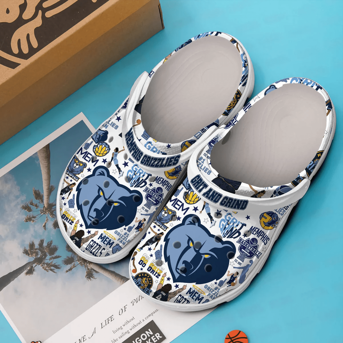 Merchidea Memphis Grizzlies Basketball team NBA Sport Crocs Clogs Crocband Shoes Comfortable For Men Women and Kids