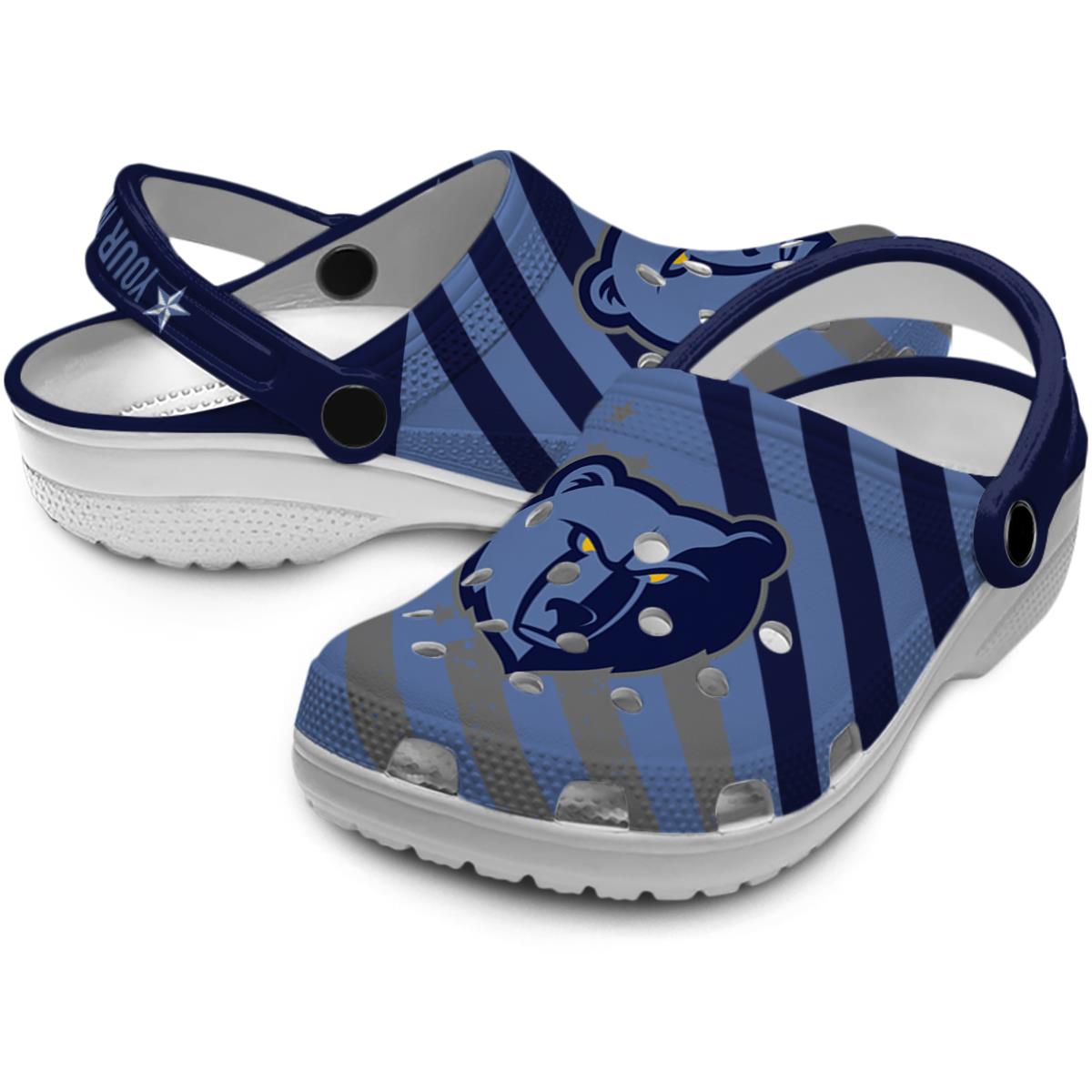 Merchidea Memphis Grizzlies NBA Sport Crocs Crocband Clogs Shoes Comfortable For Men Women and Kids