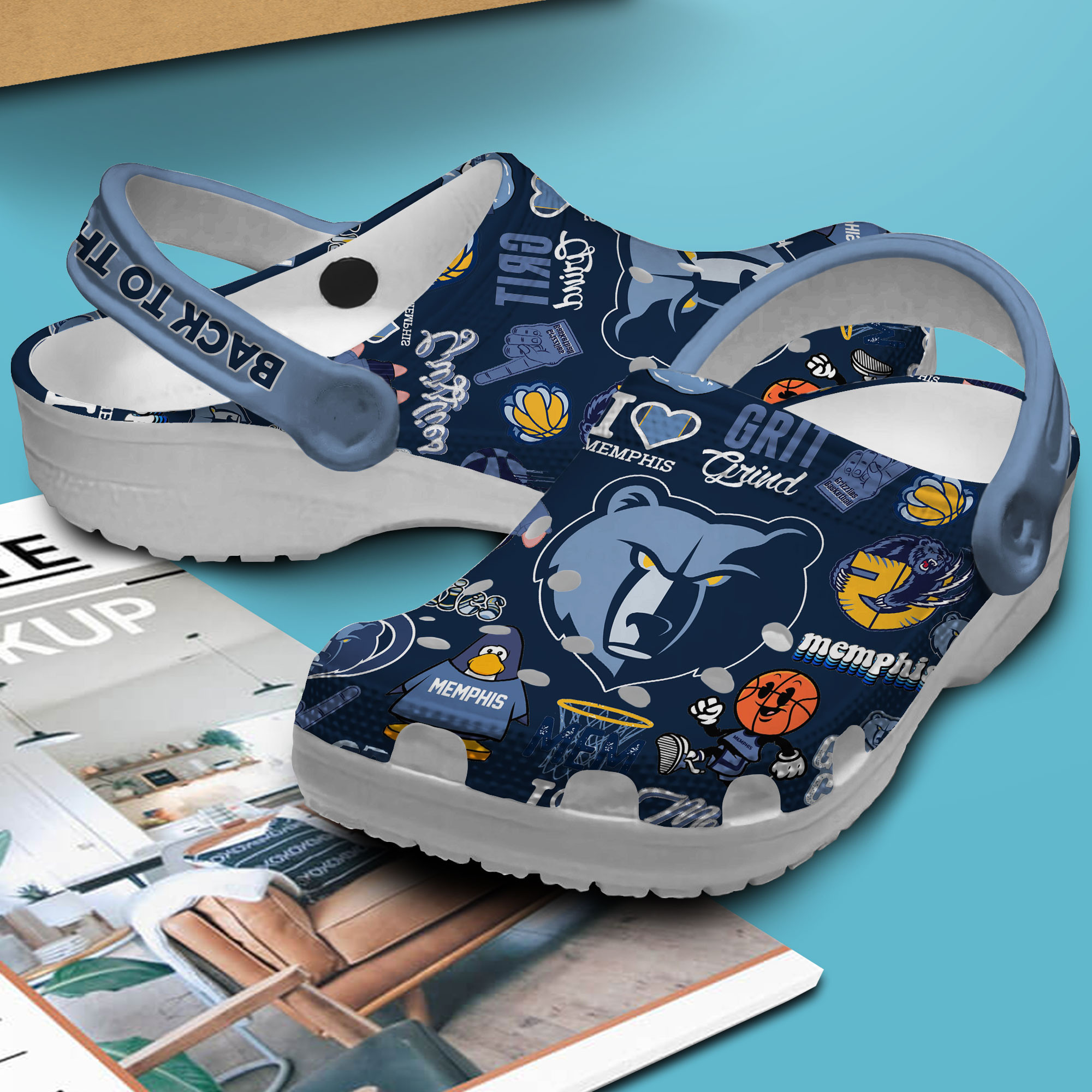 Merchidea Memphis Tigers NCAA Sport Crocs Crocband Clogs Shoes Comfortable For Men Women and Kids