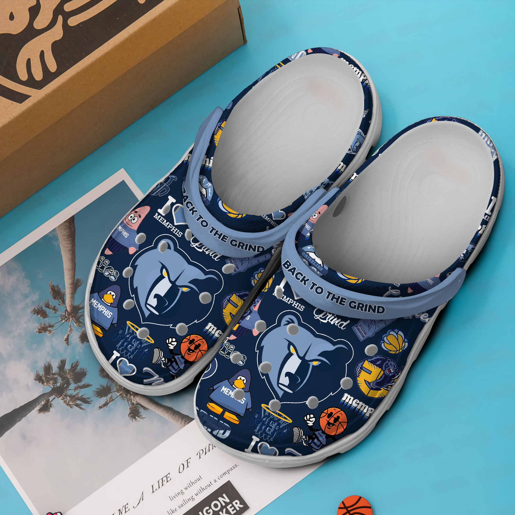 Merchidea Memphis Tigers NCAA Sport Crocs Crocband Clogs Shoes Comfortable For Men Women and Kids