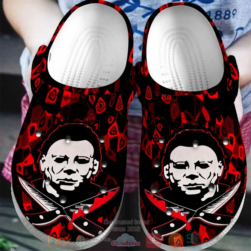 Merchidea Michael Myers Horror Movie Crocs Crocband Clogs Shoes Comfortable For Men Women and Kids
