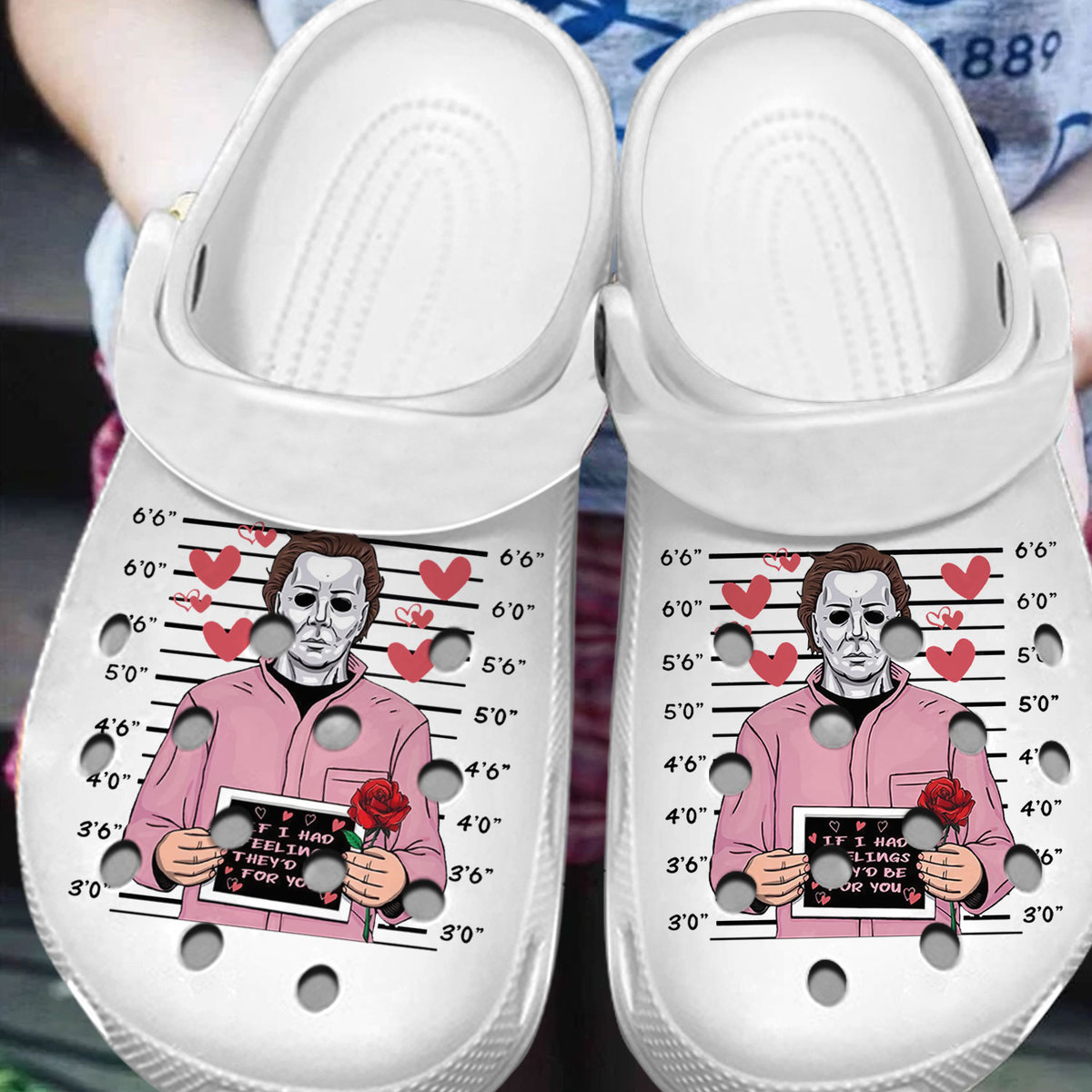 Merchidea Michael Myers Horror Movie Crocs Crocband Clogs Shoes Comfortable For Men Women and Kids