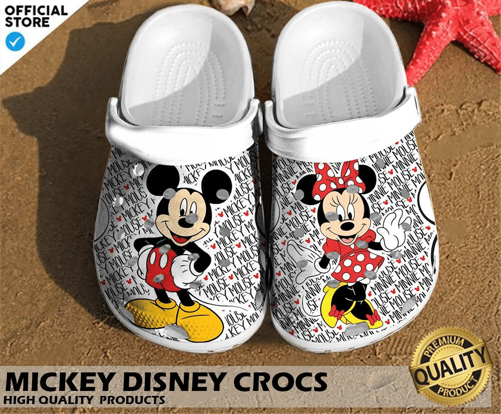 Merchidea Mickey and Minnie Mouse Crocs Clog Shoes