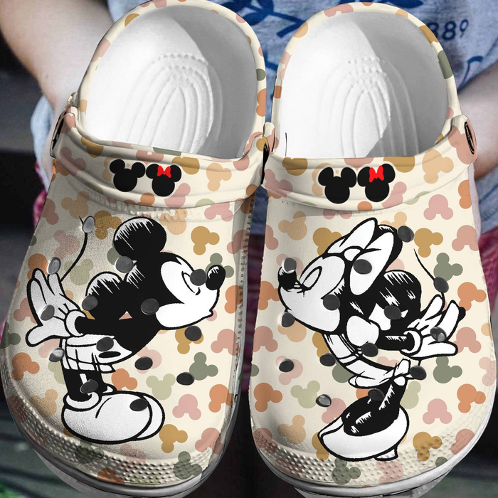Merchidea Mickey Mouse Cartoon Crocs Crocband Clogs Shoes Comfortable For Men Women and Kids