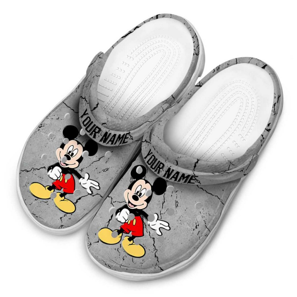 Merchidea Mickey Mouse Cartoon Crocs Crocband Clogs Shoes Comfortable For Men Women and Kids
