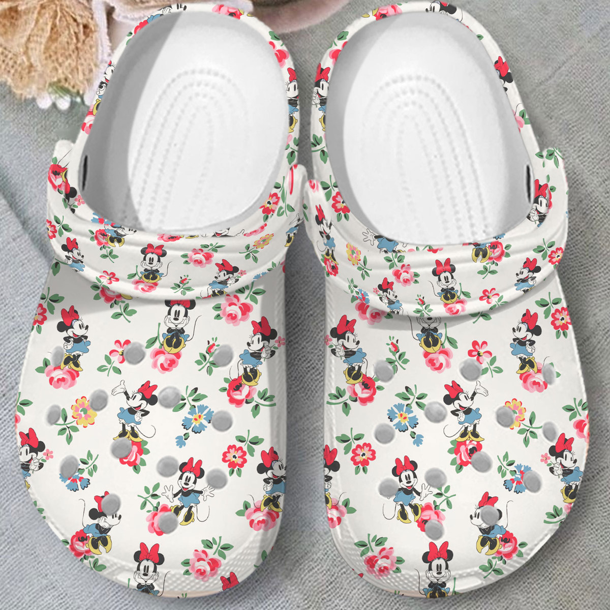 Merchidea Mickey Mouse Cartoon Crocs Crocband Clogs Shoes Comfortable For Men Women and Kids