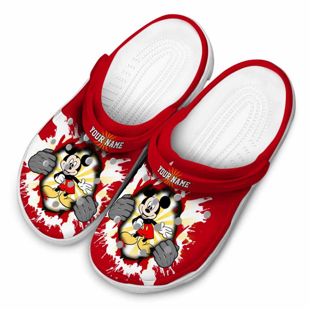 Merchidea Mickey Mouse Cartoon Crocs Crocband Clogs Shoes Comfortable For Men Women and Kids