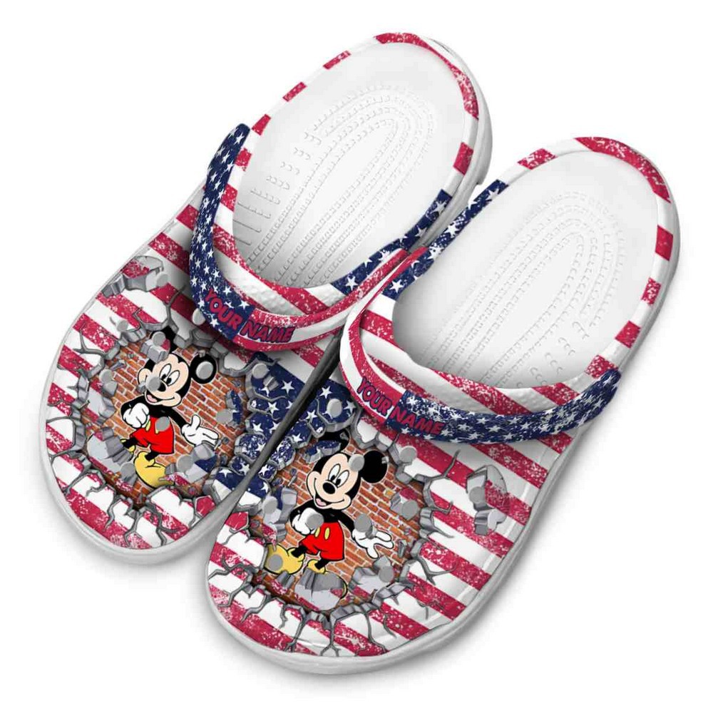 Merchidea Mickey Mouse Cartoon Crocs Crocband Clogs Shoes Comfortable For Men Women and Kids