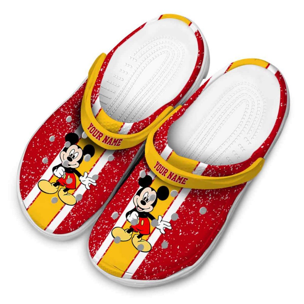 Merchidea Mickey Mouse Cartoon Crocs Crocband Clogs Shoes Comfortable For Men Women and Kids