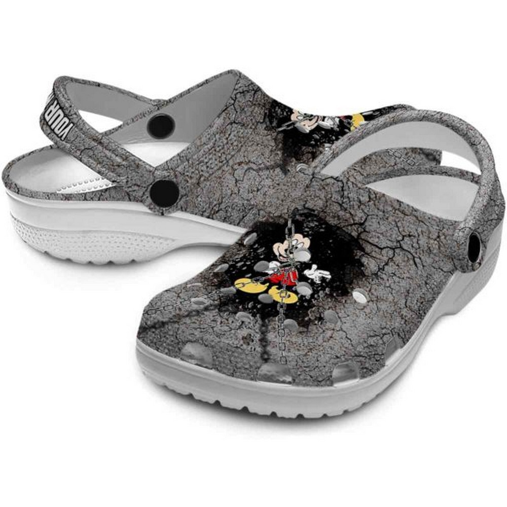 Merchidea Mickey Mouse Cartoon Crocs Crocband Clogs Shoes Comfortable For Men Women and Kids