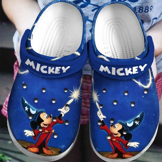 Merchidea Mickey Mouse Cartoon Crocs Crocband Clogs Shoes Comfortable For Men Women and Kids
