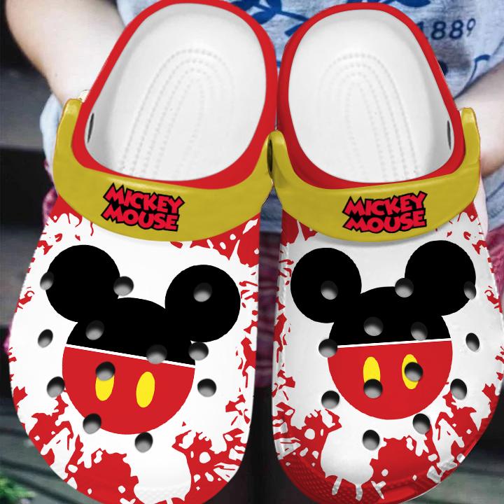 Merchidea Mickey Mouse Cartoon Crocs Crocband Clogs Shoes Comfortable For Men Women and Kids