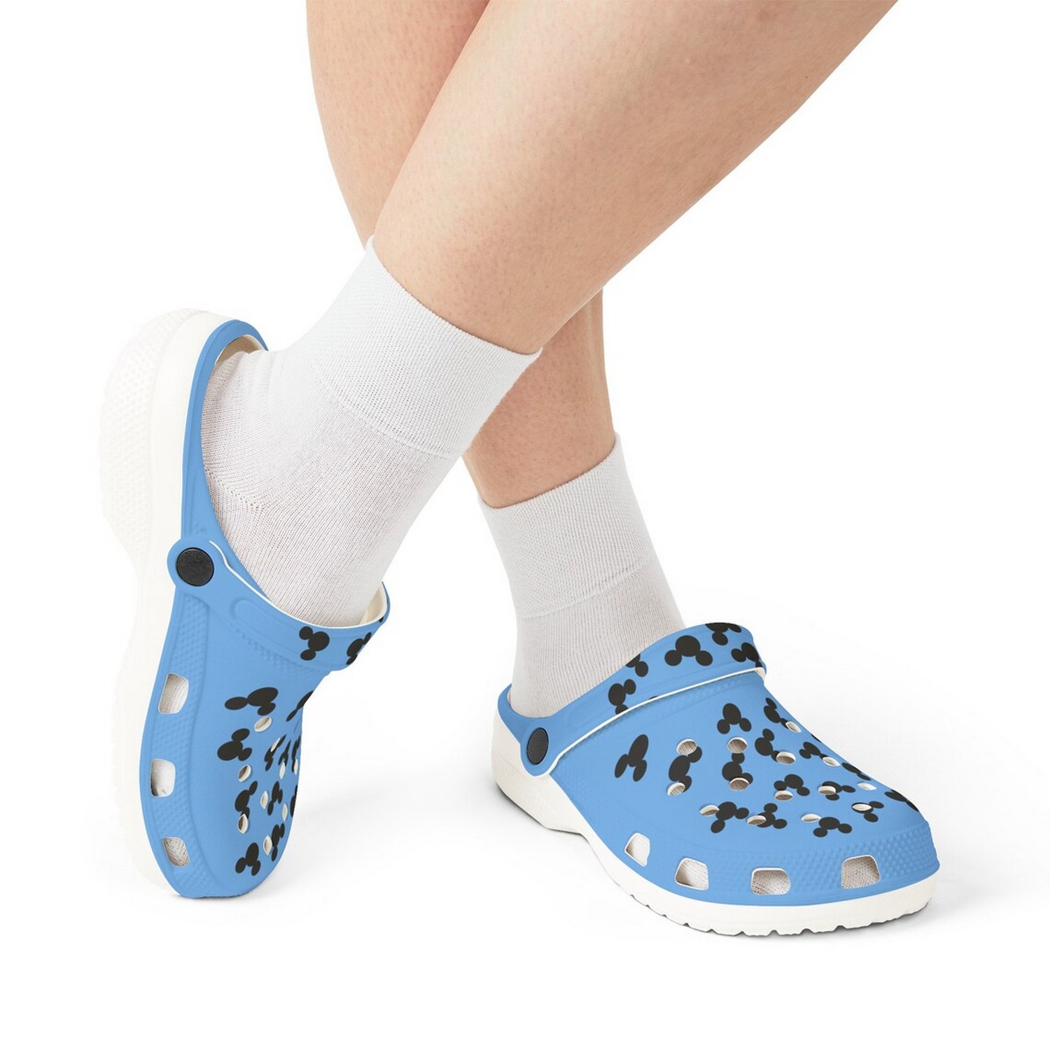 Merchidea Mickey Mouse Cartoon Crocs Crocband Clogs Shoes Comfortable For Men Women and Kids