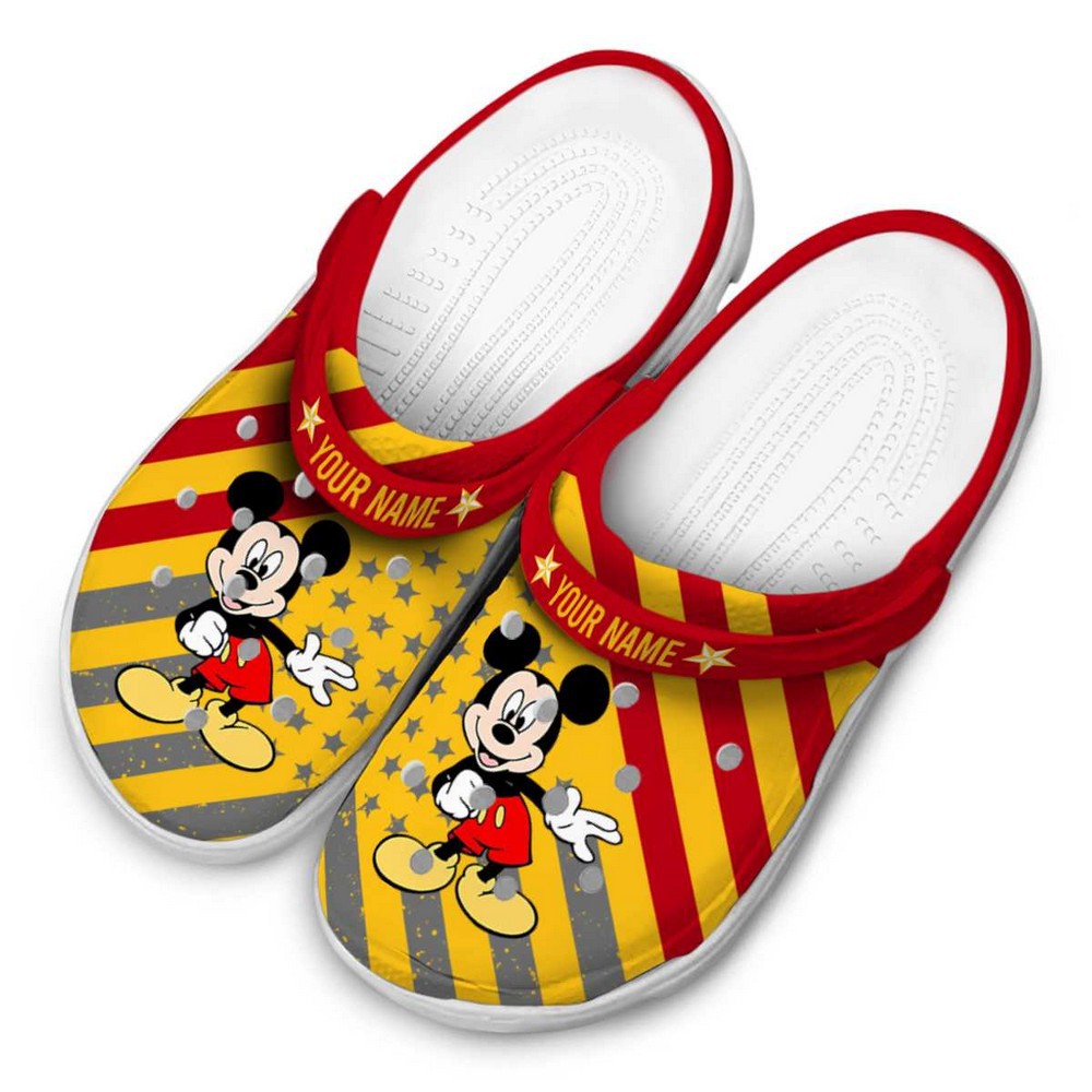 Merchidea Mickey Mouse Cartoon Crocs Crocband Clogs Shoes Comfortable For Men Women and Kids