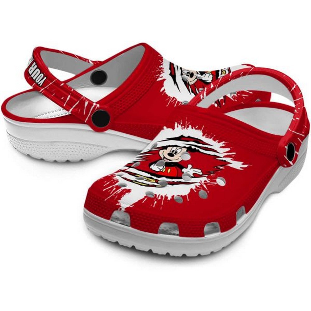 Merchidea Mickey Mouse Cartoon Crocs Crocband Clogs Shoes Comfortable For Men Women and Kids