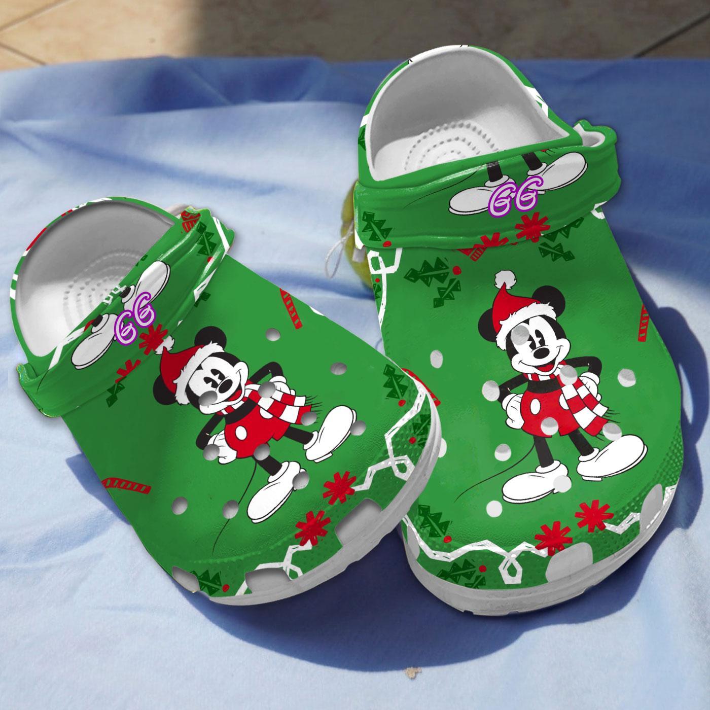 Merchidea Mickey Mouse Cartoon Crocs Crocband Clogs Shoes Comfortable For Men Women and Kids