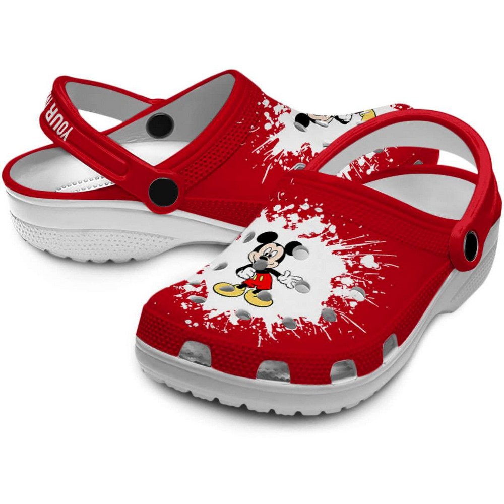 Merchidea Mickey Mouse Cartoon Crocs Crocband Clogs Shoes Comfortable For Men Women and Kids