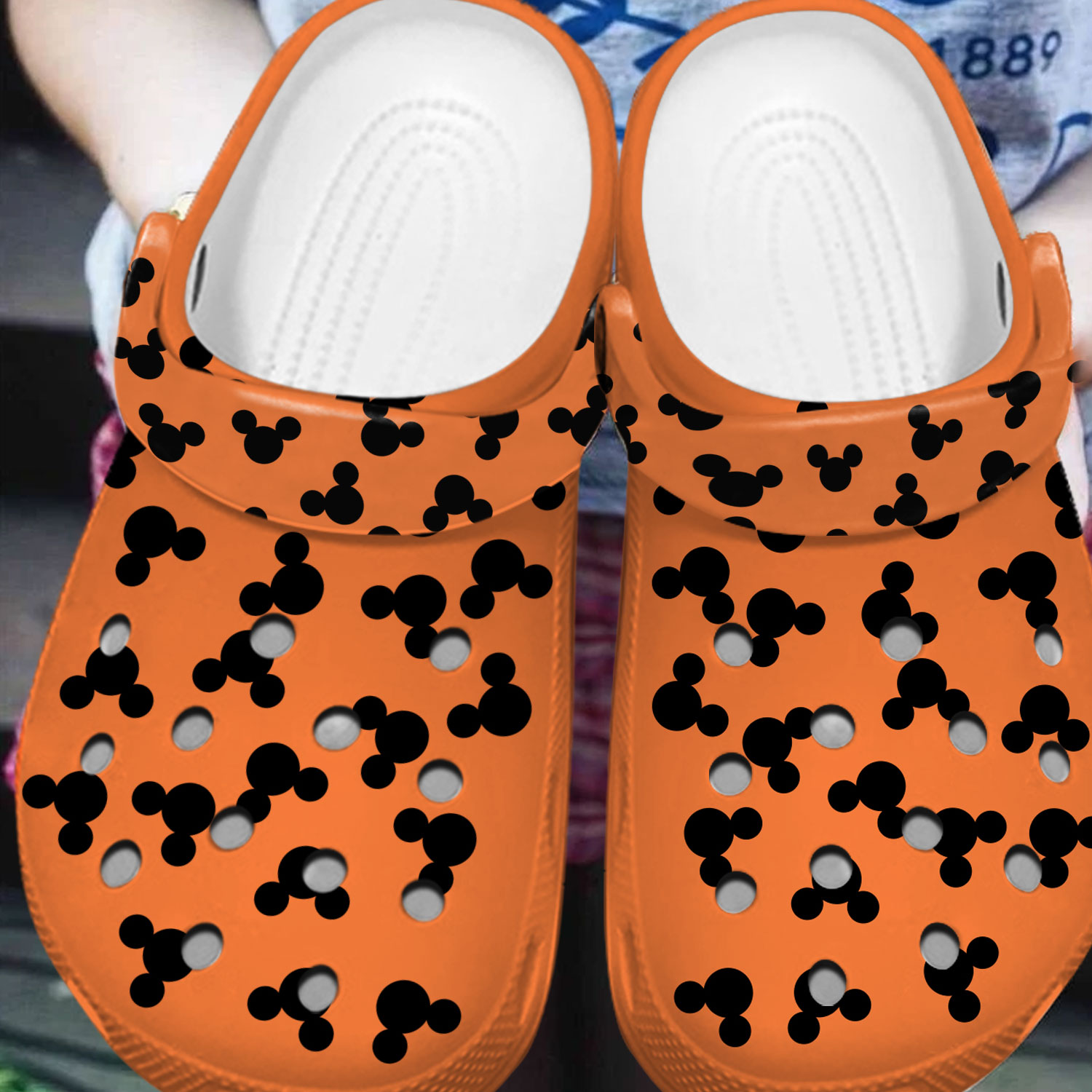 Merchidea Mickey Mouse Cartoon Crocs Crocband Clogs Shoes Comfortable For Men Women and Kids