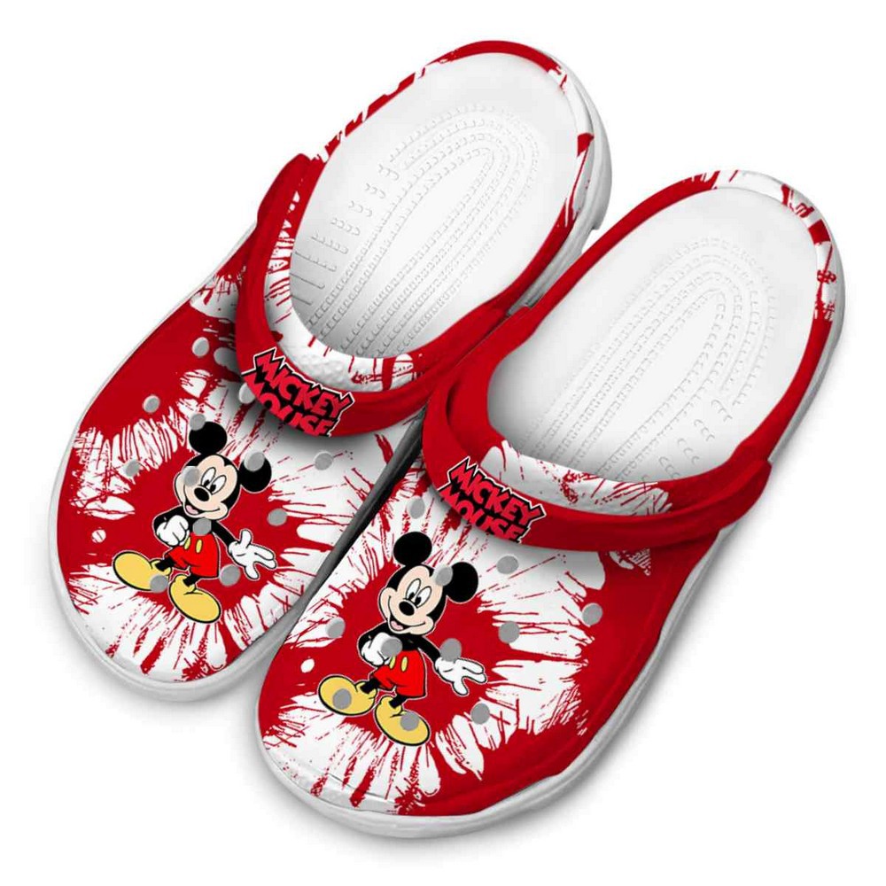Merchidea Mickey Mouse Cartoon Crocs Crocband Clogs Shoes Comfortable For Men Women and Kids