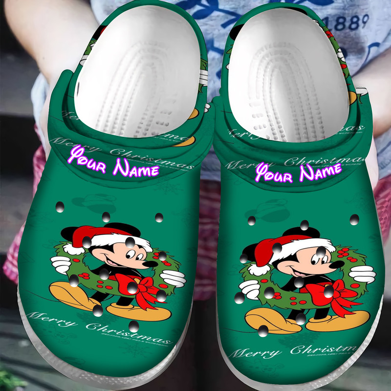 Merchidea Mickey Mouse Cartoon Crocs Crocband Clogs Shoes Comfortable For Men Women and Kids