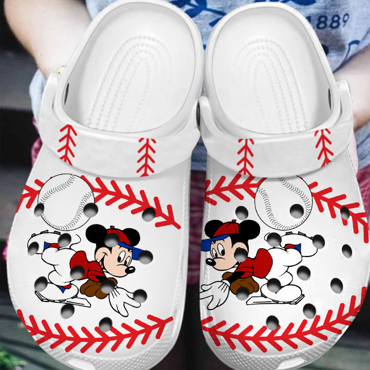 Merchidea Mickey Mouse Cartoon Crocs Crocband Clogs Shoes Comfortable For Men Women and Kids
