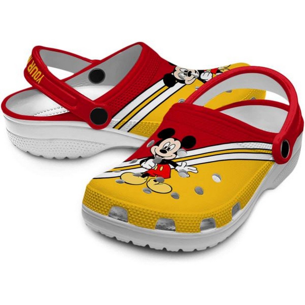 Merchidea Mickey Mouse Cartoon Crocs Crocband Clogs Shoes Comfortable For Men Women and Kids