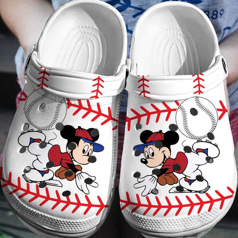 Merchidea Mickey Mouse Cartoon Crocs Crocband Clogs Shoes Comfortable For Men Women and Kids