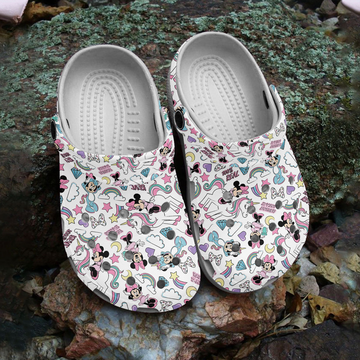 Merchidea Mickey Mouse Cartoon Crocs Crocband Clogs Shoes Comfortable For Men Women and Kids