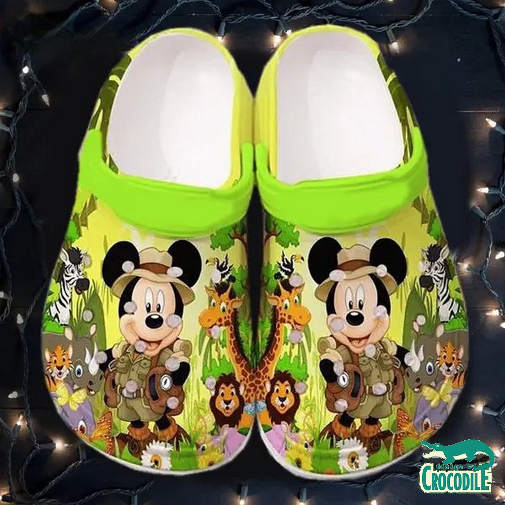 Merchidea Mickey Mouse Cartoon Crocs Crocband Clogs Shoes Comfortable For Men Women and Kids